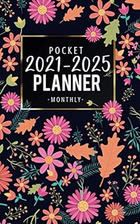 pocket planner calendar 2021 2025 60 monthly make your next 5 year plans easy appointment time management
