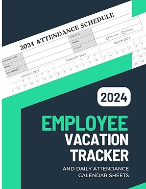 employee vacation tracker and daily attendance calendar sheets attending record time off requests sick and