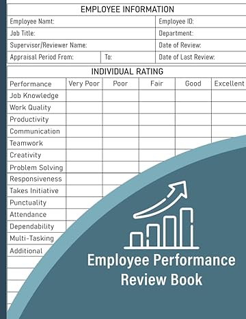 employee performance review book employee job performance appraisal forms new hire performance sheets 1st
