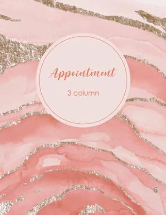 appointment 3 column appointment scheduling book salon appointment book 3 column appointment book 1st edition