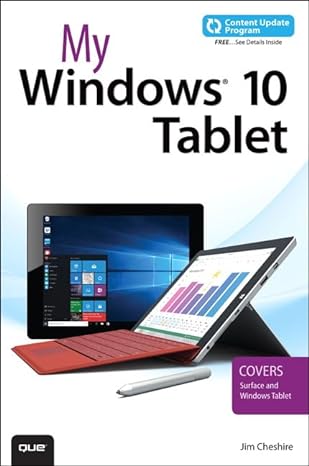 my windows 10 tablet 1st edition jim cheshire 0789755459, 978-0789755452