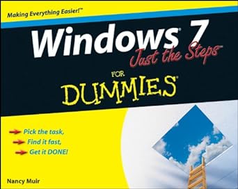 windows 7 just the steps for dummies 1st edition nancy c muir 0470499818, 978-0470499818