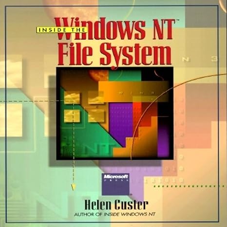 inside the windows nt file system 1st edition helen custer 155615660x, 978-1556156601