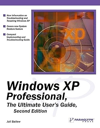 windows xp professional the ultimate users guide 2nd edition joli ballew 1932111832, 978-1932111835