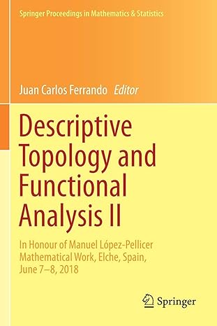 descriptive topology and functional analysis ii in honour of manuel l pez pellicer mathematical work elche