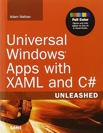 universal windows apps with xaml and c# unleashed 1st edition adam nathan 0672337266, 978-0672337260