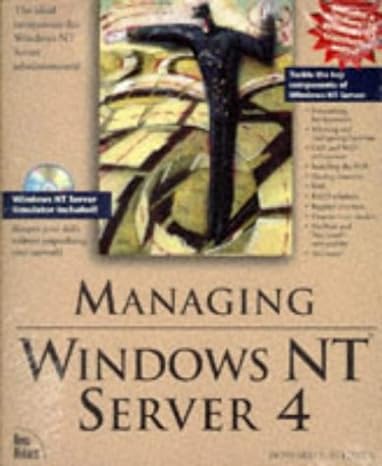 managing windows nt server 4 1st edition howard f hilliker ,william n matsoukas ,brad m mcgehee ,carla rose