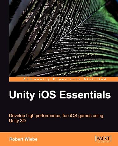 unity ios essentials develop high performance fun ios games using unity 3d 1st edition robert wiebe