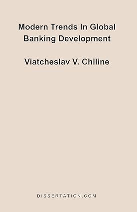 modern trends in global banking development 1st edition viatcheslav v chiline 1581121555, 978-1581121551