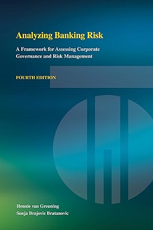 analyzing banking risk a framework for assessing corporate governance and risk management 4th edition hennie