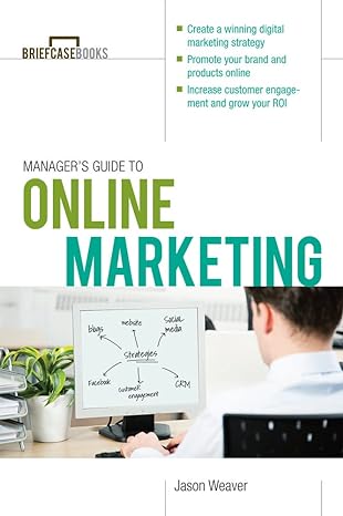 managers guide to online marketing 1st edition jason weaver 0071801871, 978-0071801874