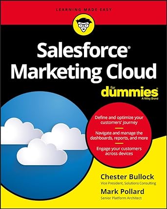 salesforce marketing cloud for dummies 1st edition chester bullock ,mark pollard 1119122090, 978-1119122098