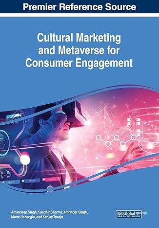 cultural marketing and metaverse for consumer engagement 1st edition amandeep singh ,sandhir sharma ,amrinder