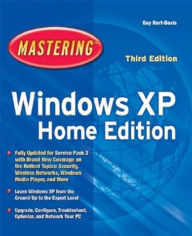 mastering windows xp home edition 3rd edition hart davis 0782143849, 978-0782143843