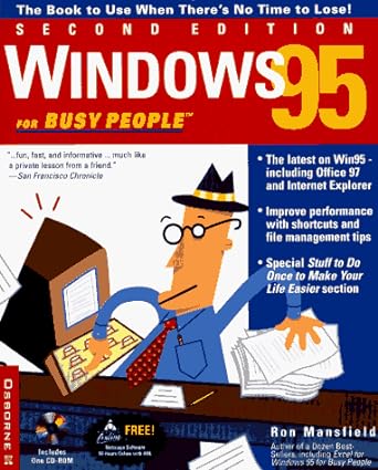 windows 95 for busy people 2nd edition ron mansfield 0078822874, 978-0078822872
