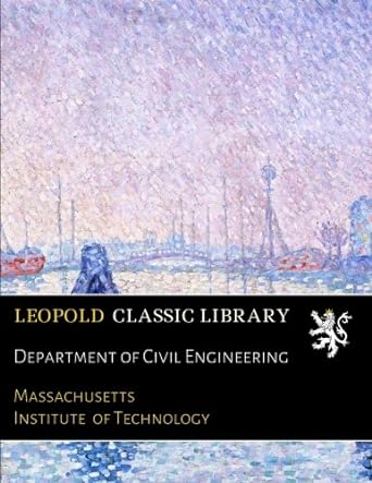 department of civil engineering 1st edition massachusetts institute of technology b06y47nnvw