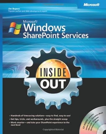 microsoft windows sharepoint services inside out 1st edition jim buyens 0735621713, 978-0735621718