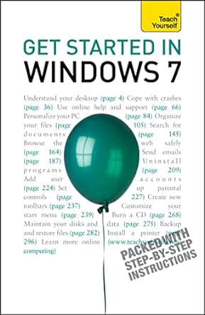 get started in windows 7 1st edition peter macbride 1444110349, 978-1444110340