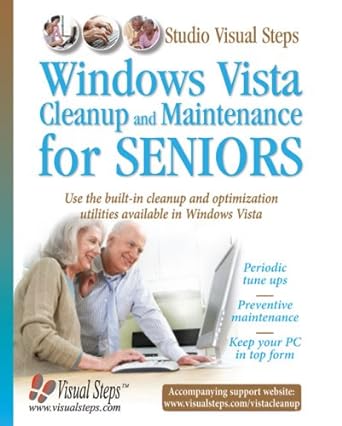 windows vista cleanup and maintenance for seniors 1st edition studio visual steps 9059050363, 978-9059050365
