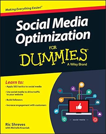 social media optimization for dummies 1st edition ric shreves ,michelle krasniak 1119016096, 978-1119016090