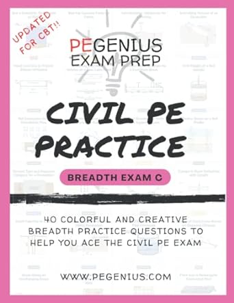 pegenius exam prep civil pe practice 1st edition pearson a pearson ,pe 979-8847601764