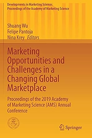 marketing opportunities and challenges in a changing global marketplace proceedings of the 2019 academy of