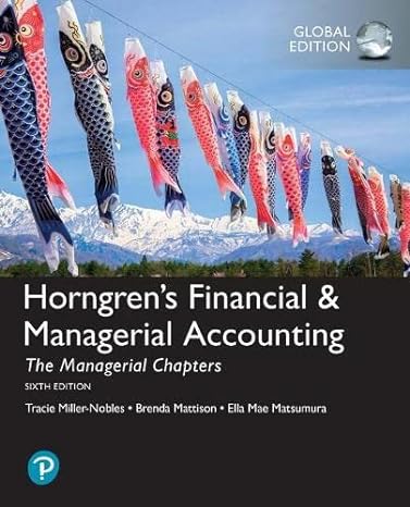 horngrens financial and managerial accounting the managerial chapters and the financial chapters plus pearson