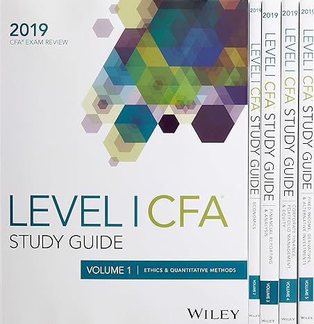 wiley study guide for 2019 level i cfa exam complete set 1st edition wiley 1119533880, 978-1119533887