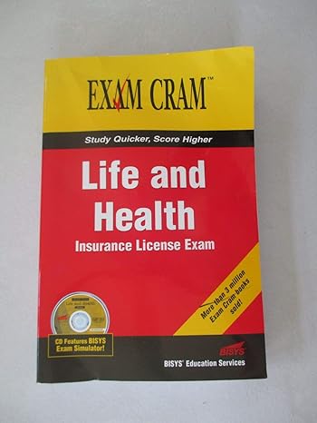 life and health insurance license exam cram pap/cdr edition que corporation 0789732602, 978-0789732606