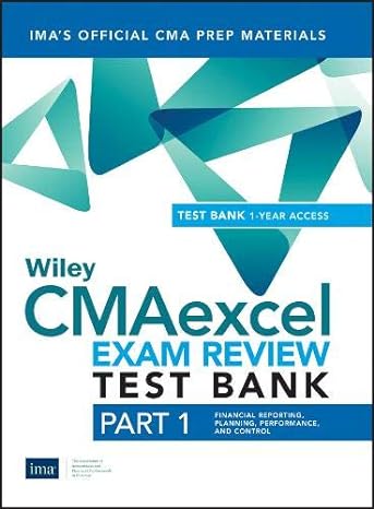 wiley cmaexcel learning system exam review 2019 part 1 financial planning performance and control set 1st