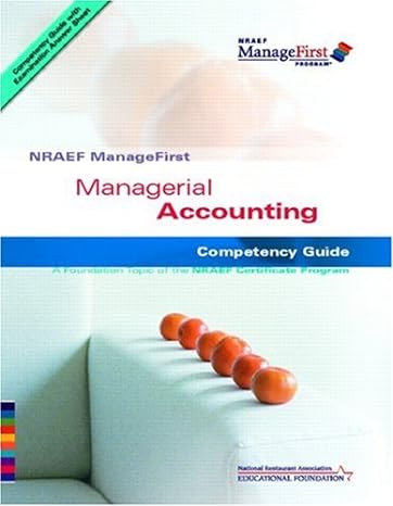 managefirst managerial accounting with pencil/paper exam 1st edition national restaurant association