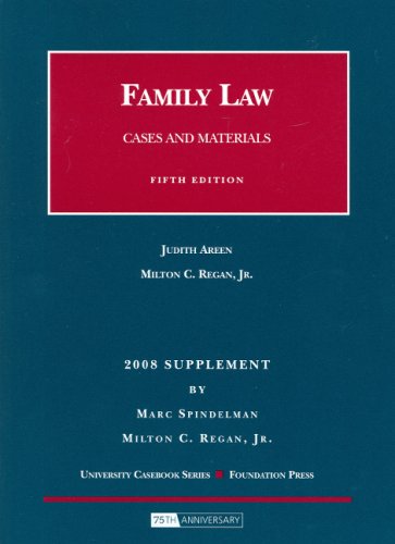 null family law cases and materials 5th edition judith areen , milton c regan 1599415747, 9781599415741
