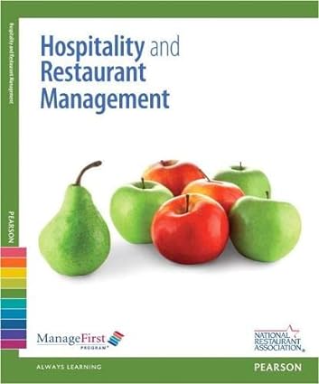 managefirst hospitality and restaurant management with online exam voucher 2nd edition national restaurant