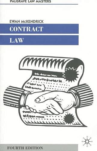 contract law 4th edition ewan mckendrick 0333794273, 9780333794272
