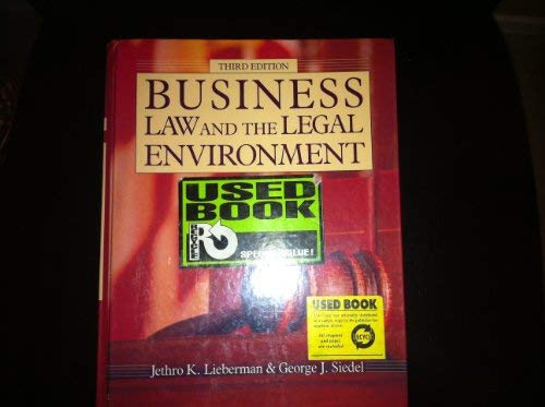 business law and the legal environment 2nd edition jethro koller lieberman 015505659x, 9780155056596