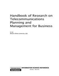 handbook of research on telecommunications planning and management for business 1st edition in lee