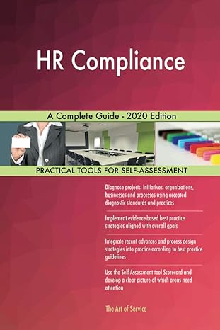 hr compliance a complete guide 2020 edition 1st edition gerardus blokdyk 0655928189, 978-0655928188