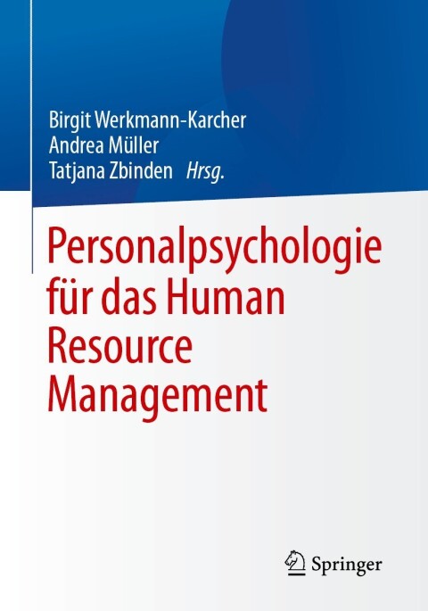 personalpsychologie f r das human resource management 2nd edition toju duke 3662653087, 9783662653081