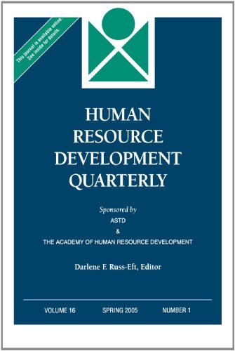 human resource development quarterly number 1 spring 2005 16th edition hrdq (human resource development