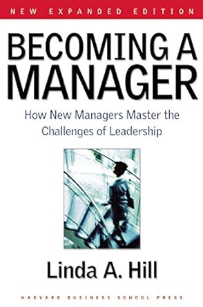 becoming a manager how new managers master the challenges of leadership 1st edition linda a. hill 1591391822,