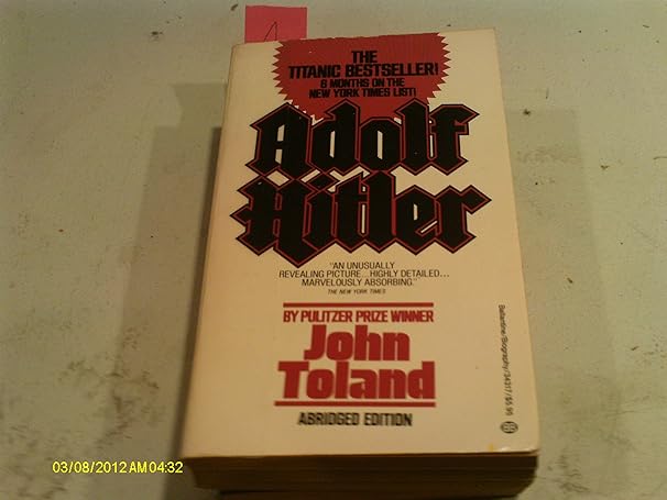 adolf hitler 1st edition john toland 0345343174, 978-0345343178