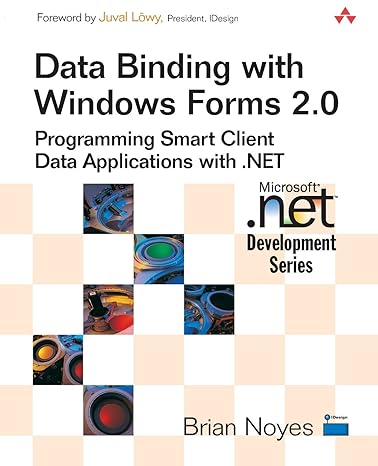 data binding with windows forms 2.0 programming smart client data applications with .net 1st edition brian