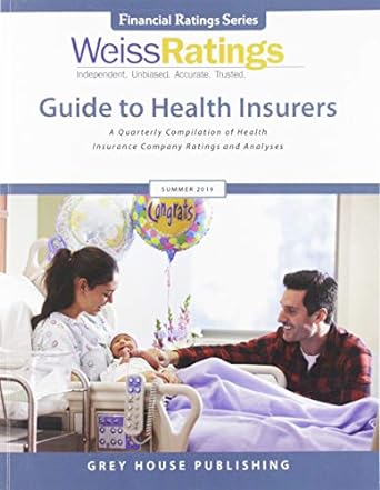 weiss ratings guide to health insurers summer 2019 0 97th edition weiss ratings 1642651818, 978-1642651812