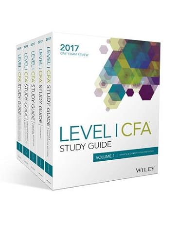wiley study guide for 2017 level i cfa exam complete set 1st edition wiley 1119346967, 978-1119346968
