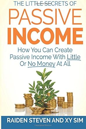 passive income how you can create passive income with little or no money at all 1st edition raiden steven ,xy