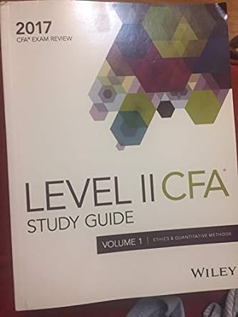 wiley study guide for 2017 level ii cfa exam complete set 1st edition wiley 1119349443, 978-1119349440