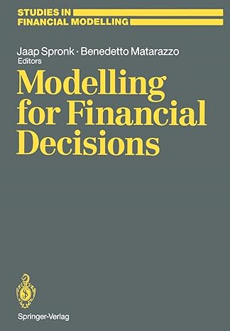 modelling for financial decisions proceedings of the 5th meeting of the euro working group on financial