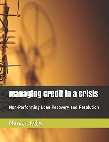 managing credit in a crisis non performing loan recovery and resolution 1st edition morgan john kelly