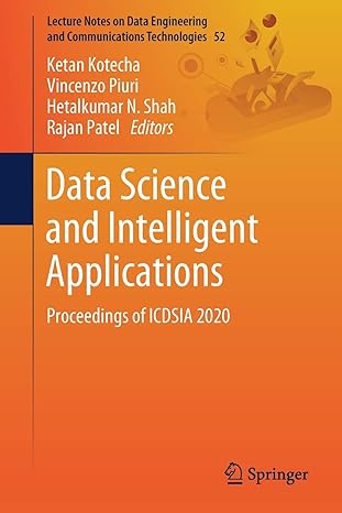 data science and intelligent applications proceedings of icdsia 2020 1st edition ketan kotecha ,vincenzo