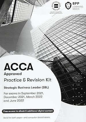 acca strategic business leader practice and revision kit 1st edition bpp learning media 1509738142,